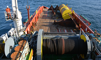 آخرین مرحله از عملیات پیش لنگر اندازی در بخش عمیق دریای خزر انجام شد