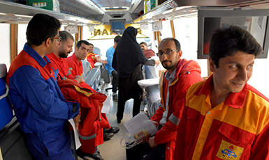 اهدای خون توسط کارکنان منطقه عملیاتی شرکت نفت خزر