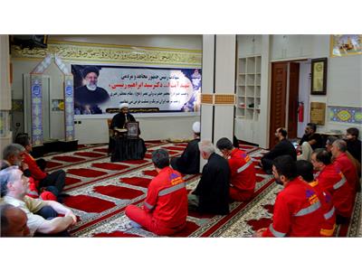 برگزاری مراسم بزرگداشت شهادت خادم‌الرضا، آیت‌الله رئیسی و همراهانشان