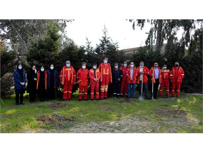 مراسم روز درختکاری در منطقه عملیاتی نفت خزر برگزار شد